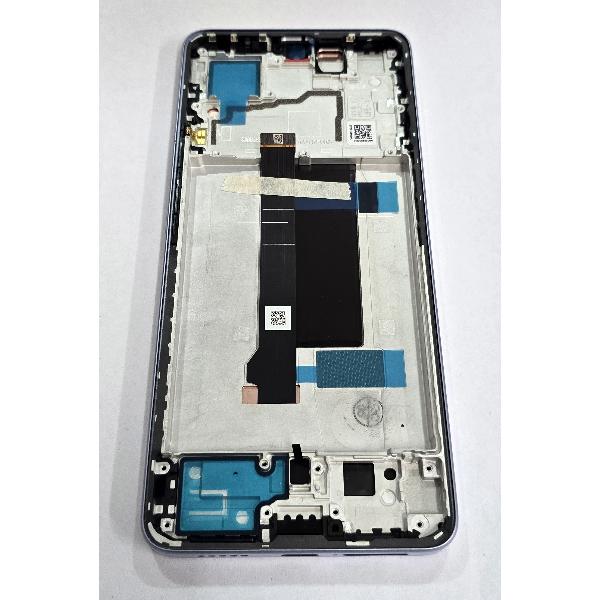Pantalla para Xiaomi Redmi Note 13 Pro 5G mas tactil negro marco morado 5600030N1600 Service Pack