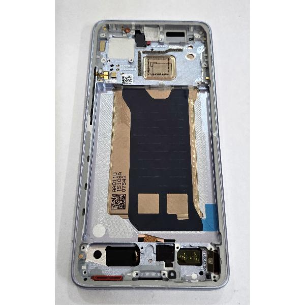 Pantalla para Xiaomi Poco F7 Pro 5G mas tactil negro con marco azul 56002100O1100 Service Pack
