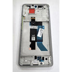 Pantalla para Xiaomi Poco X7 5G 24095PCADG mas tactil negro con marco plata 5600030O16P00 Service Pack