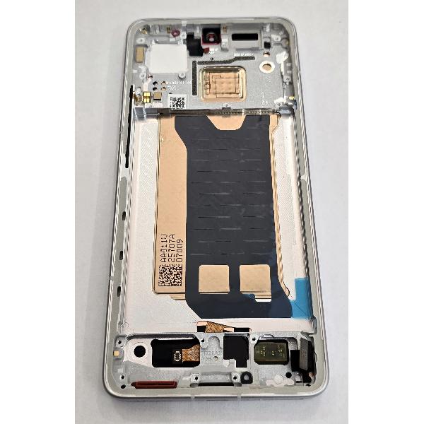 Pantalla para Xiaomi Poco F7 Pro 5G mas tactil negro con marco plata 56002200O1100 Service Pack