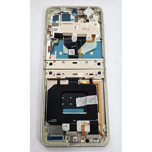 Pantalla para Motorola Razr 50 XT2453 Razr 2024 mas tactil negro con marco crema 5D68C24807 Service Pack