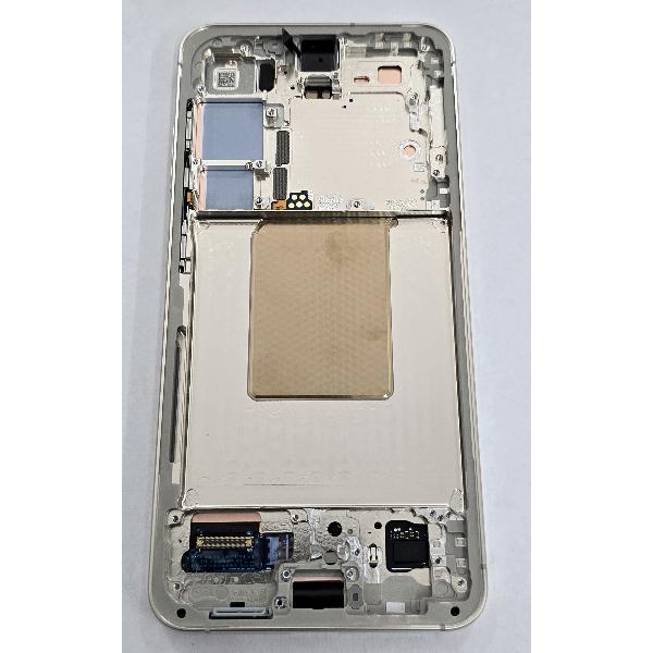 Pantalla para Samsung Galaxy S24 5G SM-S921 mas tactil negro con marco amarillo GH82-33287D Service Pack