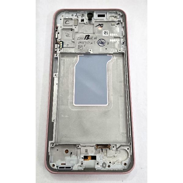 Pantalla para Samsung Galaxy A26 5G SM-A266 mas tactil negro con marco rosa GH82-37049D Service Pack