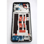 Pantalla para Oppo Reno 12 5G CPH2625 mas tactil negro con marco plata 621029000232 Service Pack