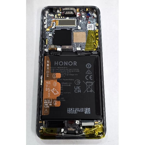 Pantalla para Honor Magic 5 Pro PGT-AN10 mas tactil negro con marco negro y bateria 0235AFDG Service Pack