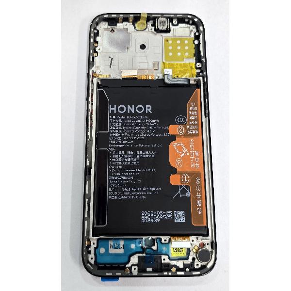 Pantalla para Honor X8C ABR-LX1 mas tactil negro con marco negro y bateria 0235AMXP Service Pack