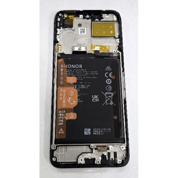Pantalla para Honor X5 VNA-LX2 mas tactil negro con marco negro y bateria 0235AENL Service Pack