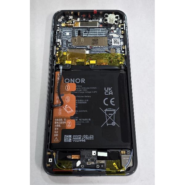 Pantalla para Honor Magic 7 Pro mas tactil negro con marco negro y bateria 0235AMRM Service Pack