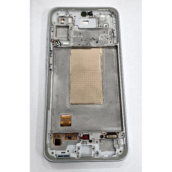 Pantalla para Samsung Galaxy A36 5G A366B mas tactil negro con marco blanco GH82-36841B Service Pack