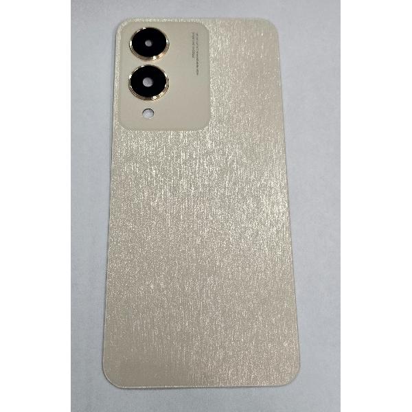 Tapa trasera o tapa bateria dorada para Vivo Y17s con cubierta de camara