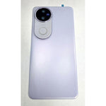 Tapa trasera o tapa bateria morada para Vivo V50 5G con cubierta de camara
