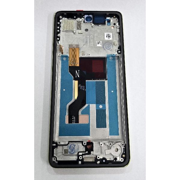 Pantalla para Motorola Moto G86 5G Motorola Moto G86 Power 5G mas tactil negro con marco verde calidad premium