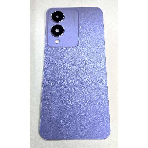 Tapa trasera o tapa bateria morada para Vivo Y17s V2310 con cubierta de camara