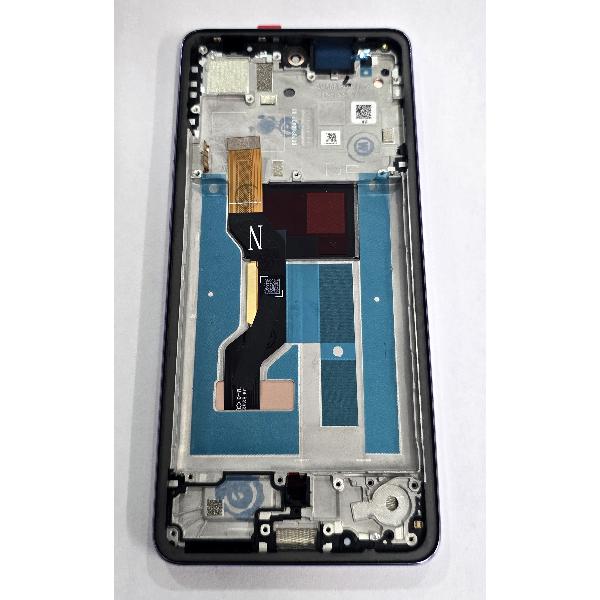 Pantalla para Motorola Moto G86 5G Moto G86 Power 5G mas tactil negro con marco morado calidad premium