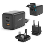 Cargador de pared Acer 100w 2x USB tipo c 1x USB tipo a