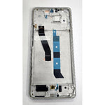 Pantalla para Xiaomi Poco M8 5G 2025 mas tactil negro con marco plata 5600070P17P00 Service Pack