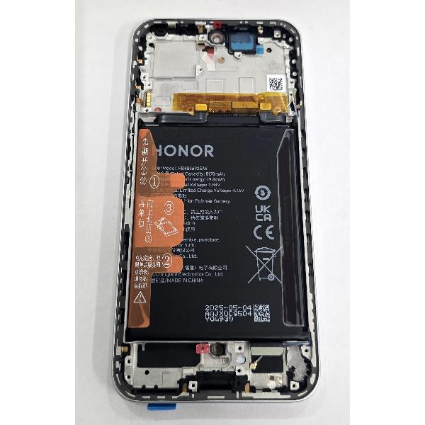 Pantalla para Honor 400 mas tactil negro con marco plata y bateria 0235APNN Service Pack