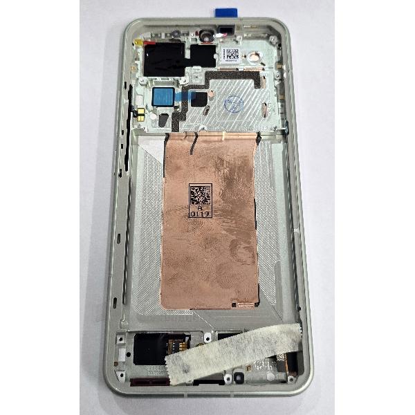 Pantalla para Xiaomi 15 5G mas tactil negro con marco verde calidad premium