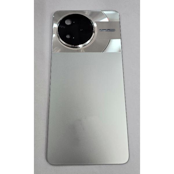 Tapa trasera o tapa bateria plata para Xiaomi Poco F7 Pro 5G con cubierta de camara