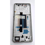 Pantalla para Xiaomi Redmi Note 13 Pro Plus 5G mas tactil negro con marco blanco 560001N16U00 Service Pack