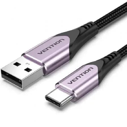 Cable USB 2.0 Tipo-C Vention CODVH/ USB Tipo-C Macho - USB Macho/ 480Mbps/ 2m/ Purpura - PixelPlaza
