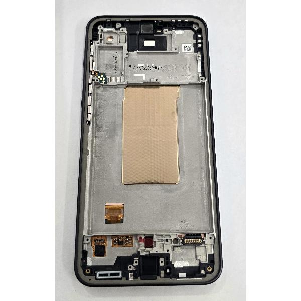 Pantalla para Samsung Galaxy A37 5G SM-A376 mas tactil negro con marco gris GH82-39232A Service Pack
