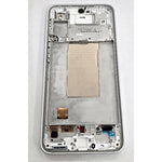 Pantalla para Samsung Galaxy A37 5G SM-A376 mas tactil negro con marco blanco GH82-39232C Service Pack