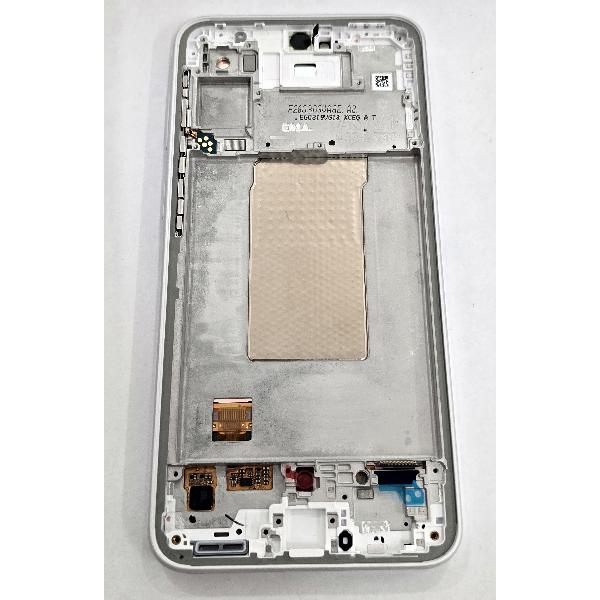 Pantalla para Samsung Galaxy A37 5G SM-A376 mas tactil negro con marco blanco GH82-39232C Service Pack