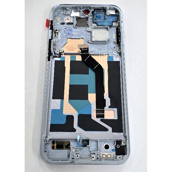 Pantalla para Oppo Find X8 5G CPH2651 mas tactil negro con marco azul calidad premium