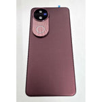 Tapa trasera o tapa bateria roja para Vivo V50 5G con cubierta de camara