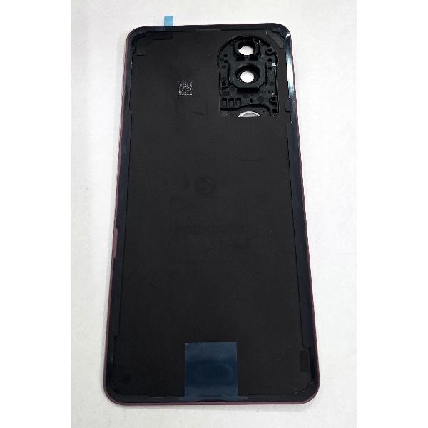 Tapa trasera o tapa bateria roja para Vivo V50 5G con cubierta de camara