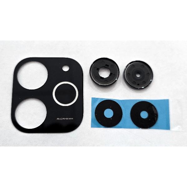 Cristal de camara para Realme Note 70T con cubierta negra calidad premium