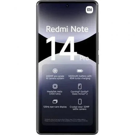 Smartphone Xiaomi Redmi Note 14 Pro 8GB/ 256GB/ 6.67"/ Negro Medianoche - PixelPlaza
