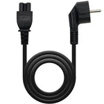 Cable Alimentación Trébol Nanocable 10.22.0302-L300/ Schuko Macho - C5 Hembra/ 3m/ Negro - PixelPlaza
