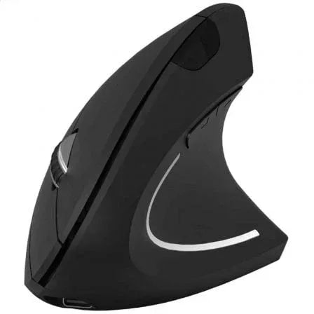 Ratón Vertical Inalámbrico por Bluetooth/ 2.4GHz Subblim Glide Vertical Ergo Dual Battery/ Batería Recargable/ Hasta 1600 DPI/ Negro - PixelPlaza