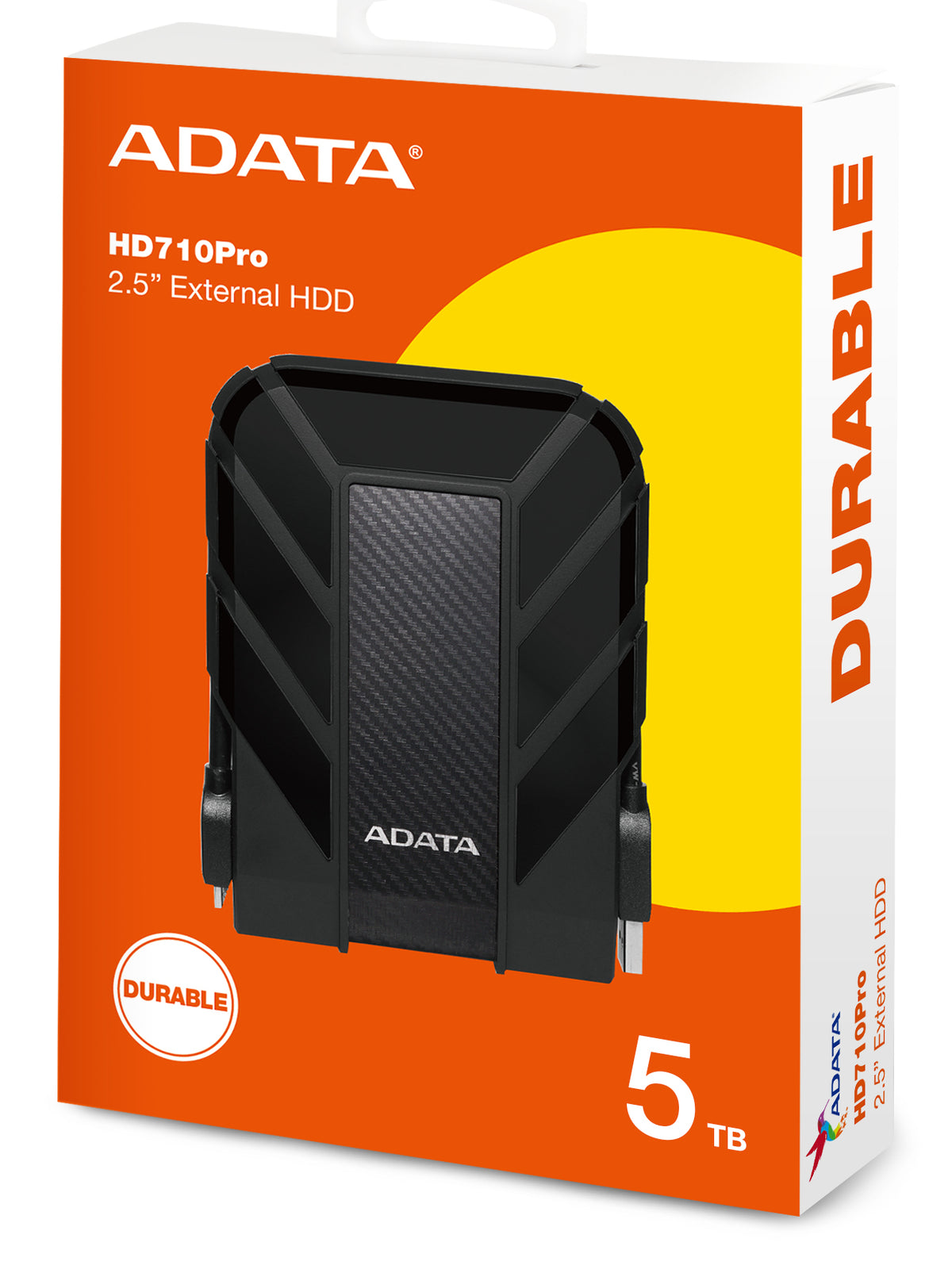 Disco duro externo Adata hd710 pro 5TB 2.5 pulgadas USB 3.2 negro