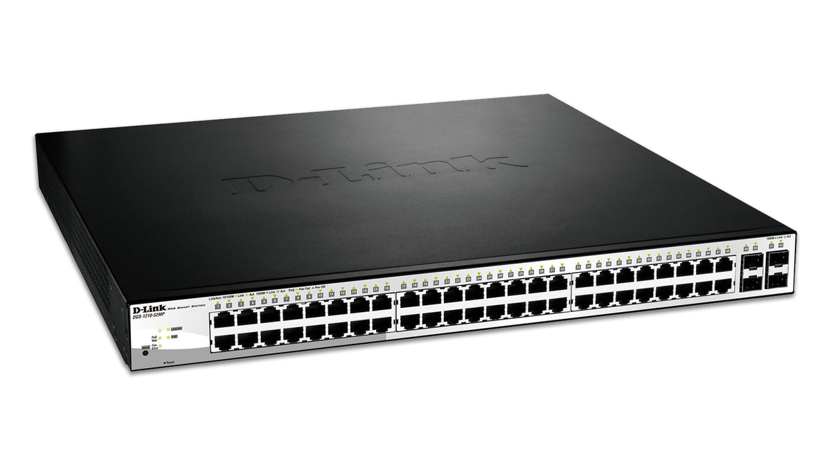 Switch Gestionable D-Link DGS-1210-52MP 52 Puertos/ RJ-45 10/100/1000 PoE/ SFP