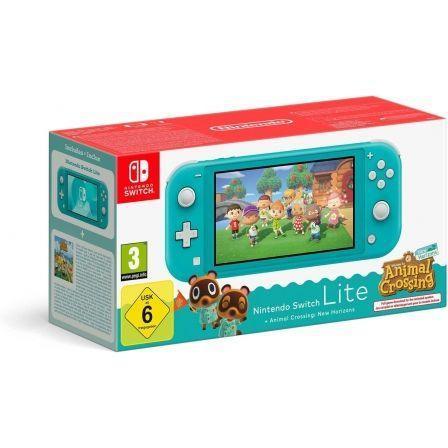 Nintendo Switch Lite Azul Turquesa + Juego Nintendo Animal Crossing New Horizons - PixelPlaza