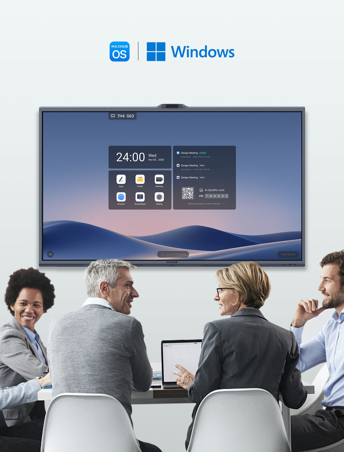 Maxhub V7550 pizarra blanca interactiva 190,5 cm (75") 3840 x 2160 Pixeles Pantalla táctil Gris