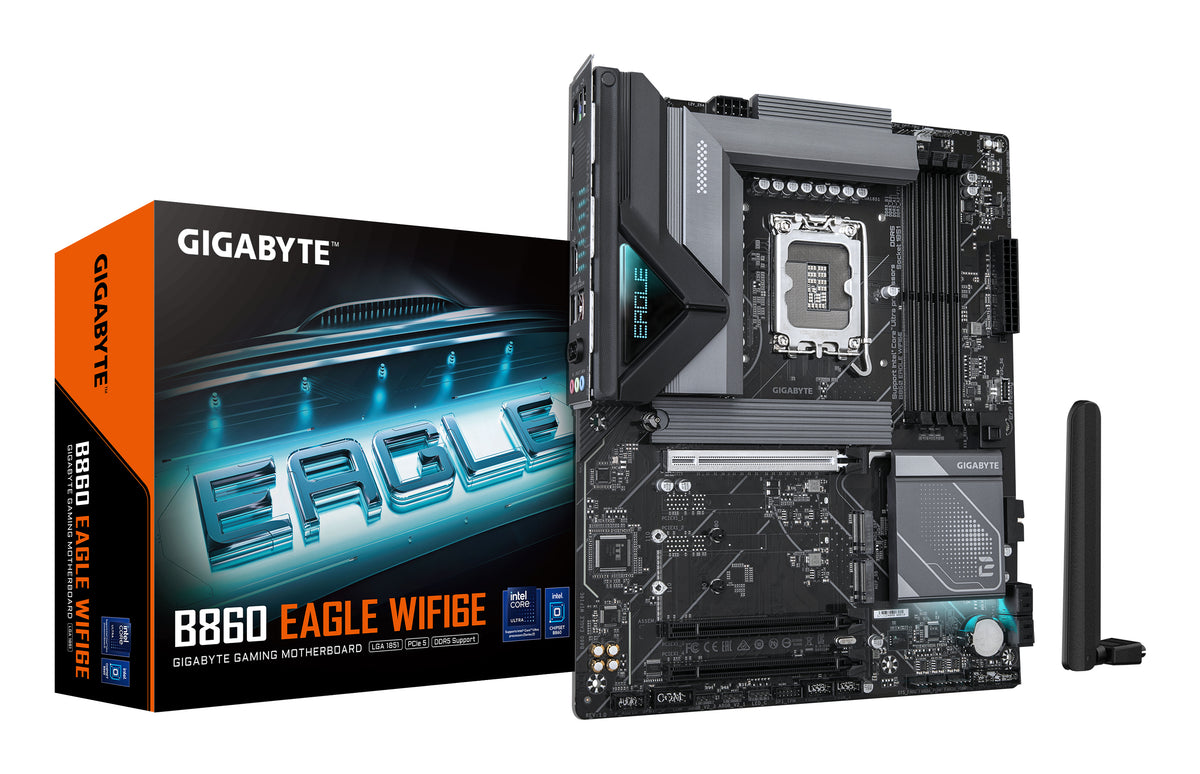 Placa base Gigabyte b860 eagle wifi6e ATX · 4x DDR5 · lga1851