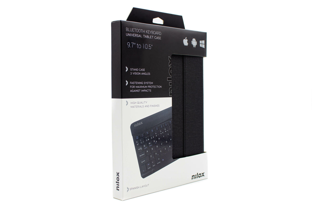Funda con teclado Nilox para tablet 10.5 pulgadas bluetooth negro