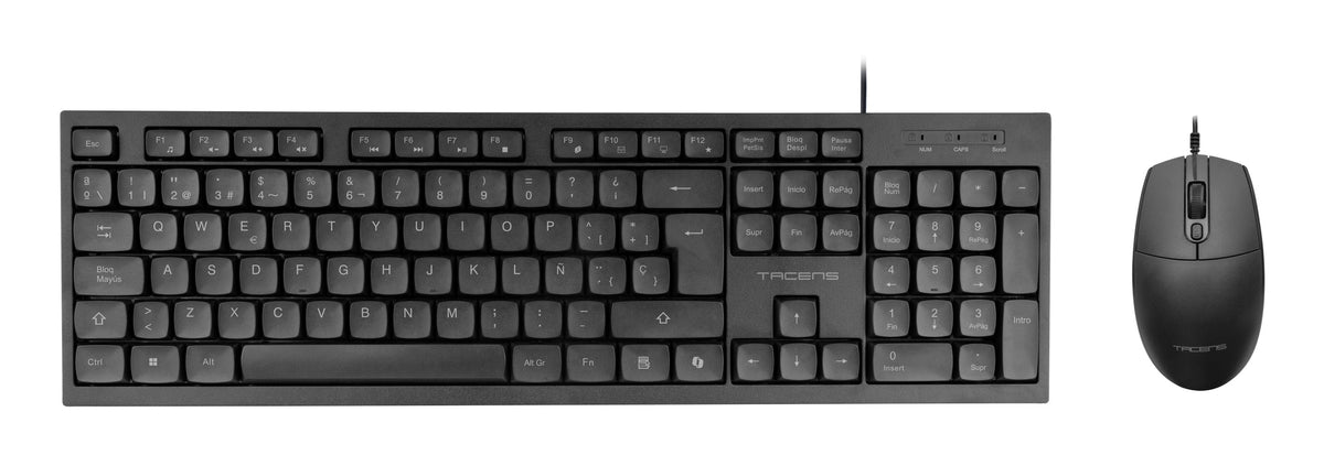 Teclado + raton tacens anima negro