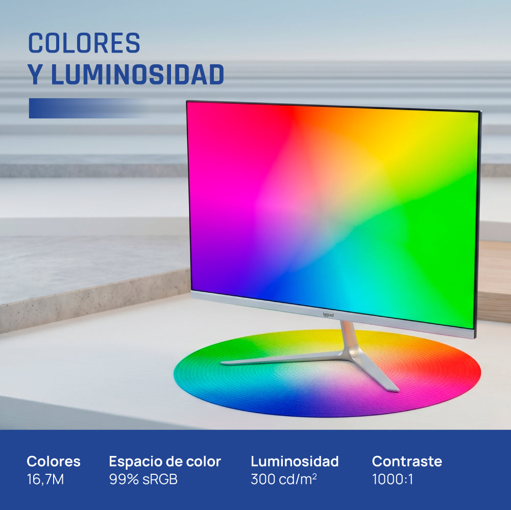 Iggual Monitor 24 IPS 1ms FHD 120Hz MM blanco