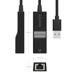 Adaptador USB 3.0 - RJ45 Aisens A106-0766/ 1000Mbps - PixelPlaza