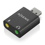 Tarjeta de Sonido Aisens A106-0768/ USB Macho - 2x Jack 3.5 Hembra - PixelPlaza