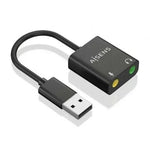 Tarjeta de Sonido Aisens A106-0769/ USB Macho - 2xJack 3.5 Hembra - PixelPlaza