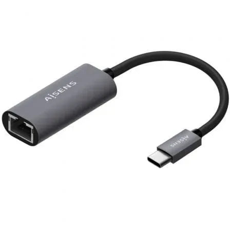Adaptador USB Tipo-C - RJ45 Aisens A109-0709/ 1000Mbps - PixelPlaza