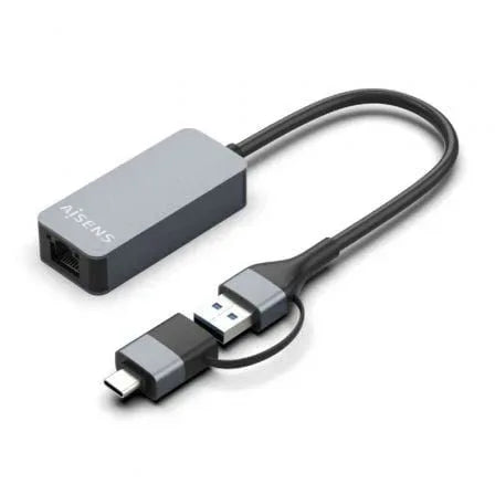 Adaptador USB - USB Tipo-C - RJ45 Aisens A109-0710/ 2500Mbps - PixelPlaza