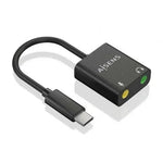 Tarjeta de Sonido Aisens A109-0767/ USB-C Macho - 2xJack 3.5 Hembra - PixelPlaza