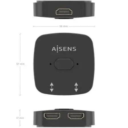 Switch Conmutador 4K HDMI 2.0 Bidireccional Aisens A123-0948 HDMI Hembra - 3x HDMI Hembra - PixelPlaza